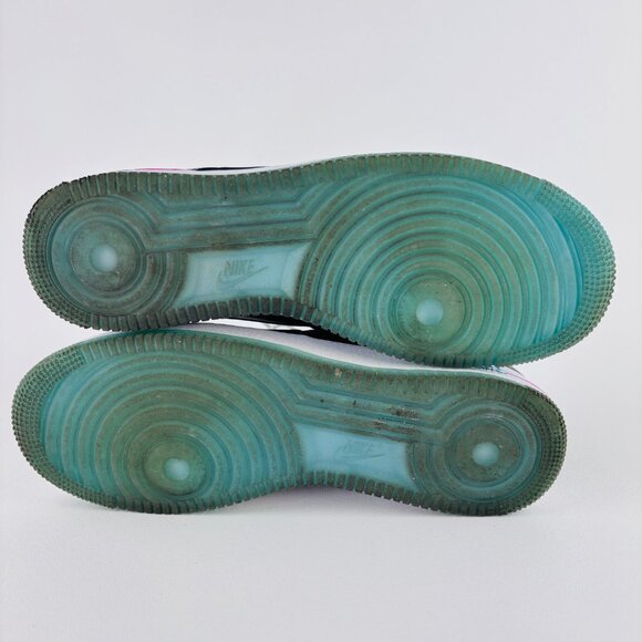 Nike Air Force 1 LV8 Miami Nights Mens Sz 12 Black Fireberry Sneakers DD9183-001 - Picture 11 of 12